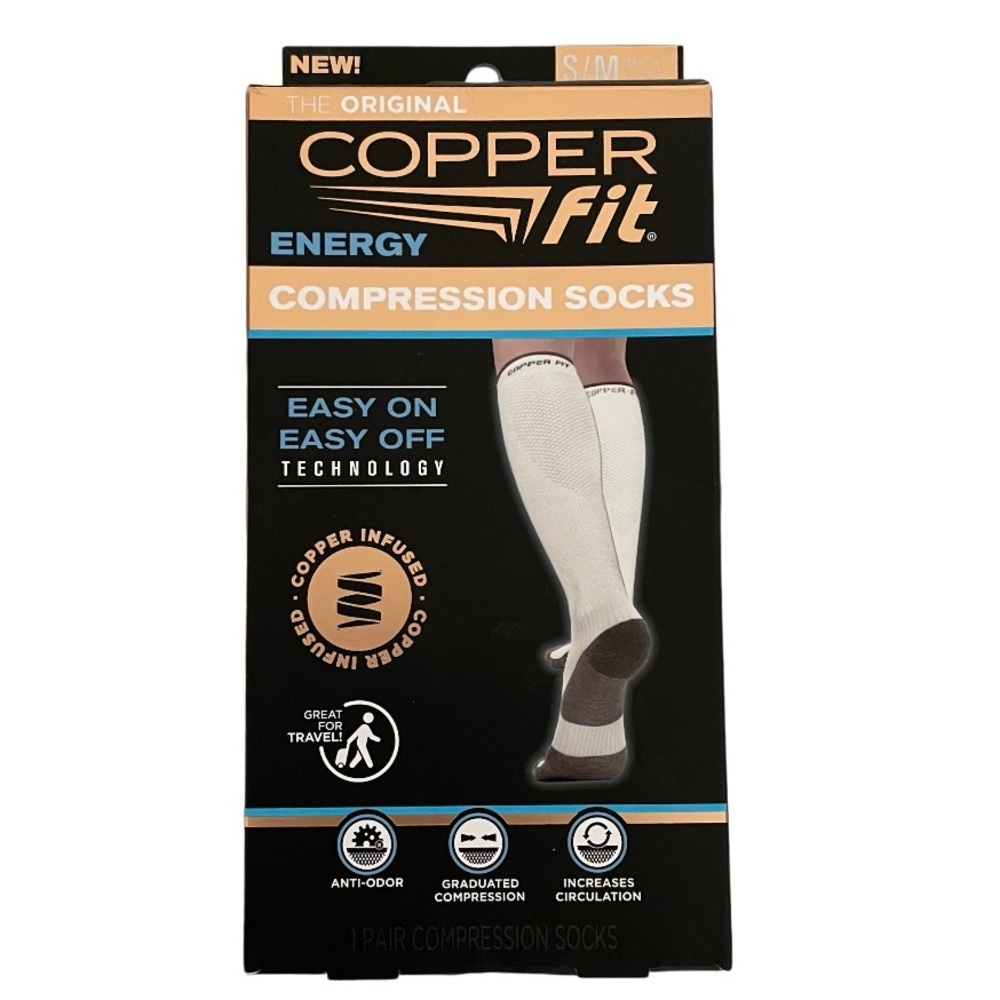 Copper Fit Unisex Adult Energy Compression Socks, 1-Pair NEW - Picture 2 of 10
